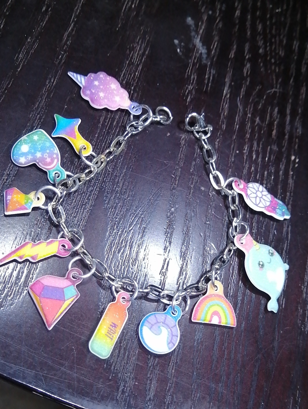 Kids Rainbow Charm Bracelet - Multi-Color